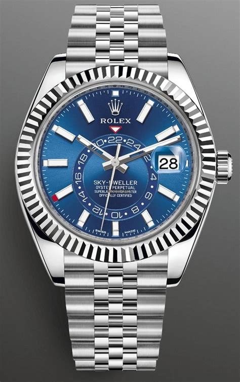 rolex sky dweller price blue